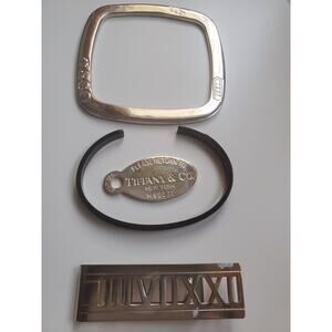 Lot of 4 Tiffany Inspired 1 Pendant 2 Bracelets 1 Money Clip Jewelry